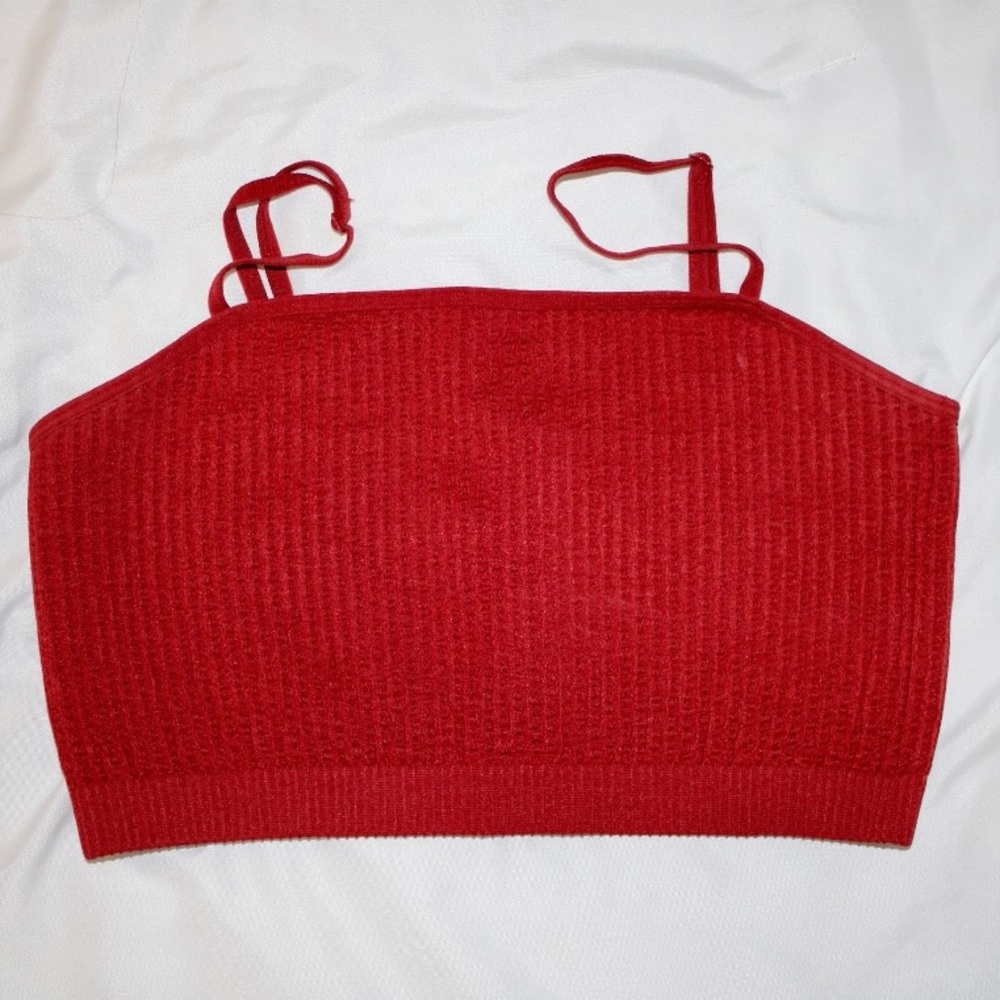 Red Forever 21 Crop Too